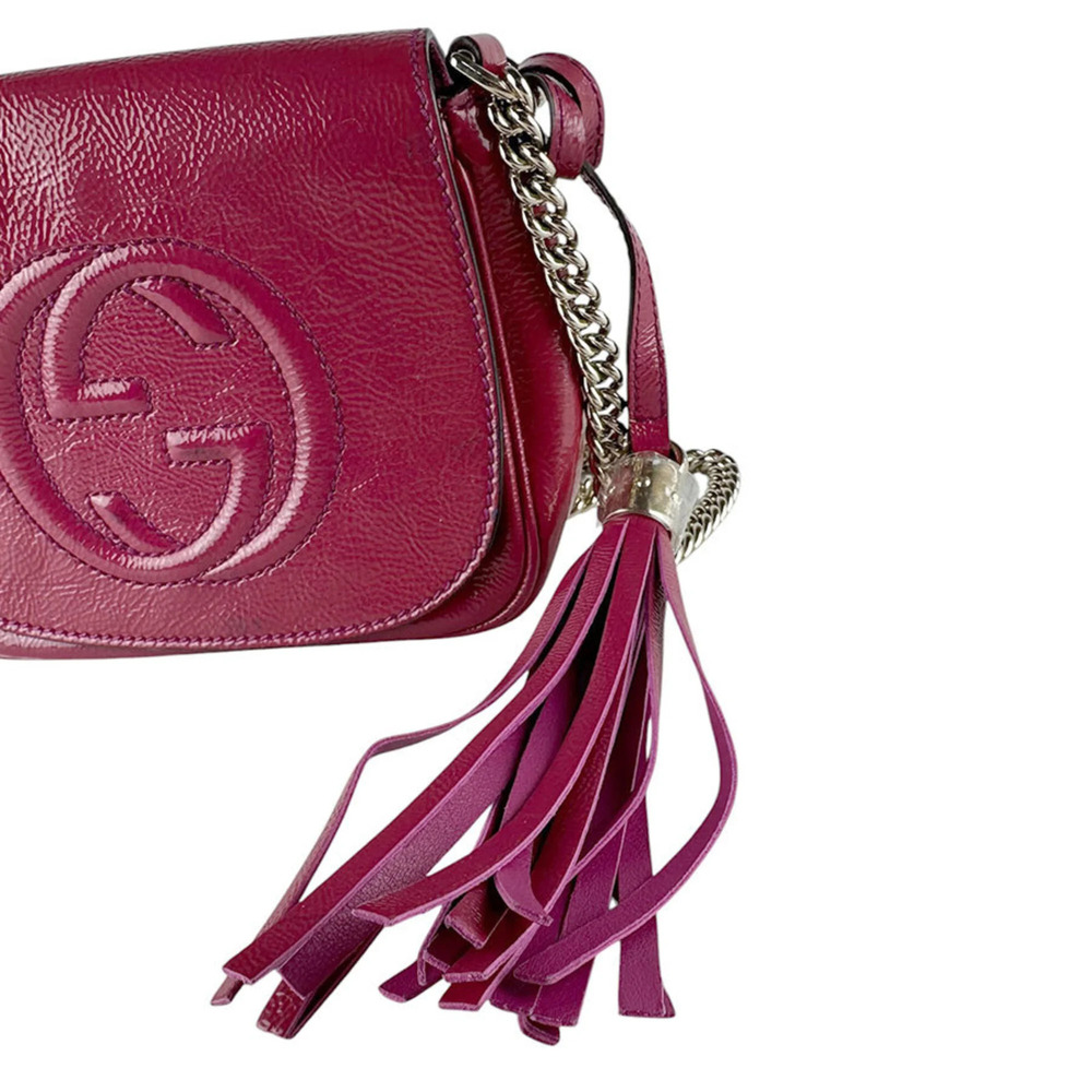 GUCCI Pink Leather Shoulder Bag - Picture 11 of 14